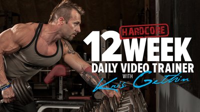  12-Week Hardcore Daily Trainer with Kris Gethin mobile header image 